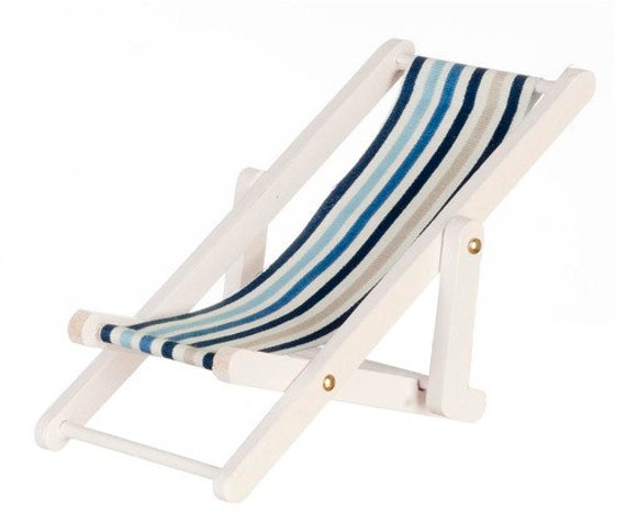 Mini Chaise Longue Vintage En Bois Pour Maison De Poupée – échelle 1/12, Faite Main Meuble Poupée Cottage