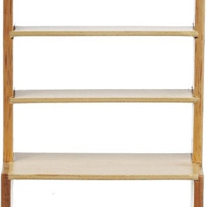 Dolls House Oak Shop Fitting Shelf Display Unit Miniature Store Furniture 1:12
