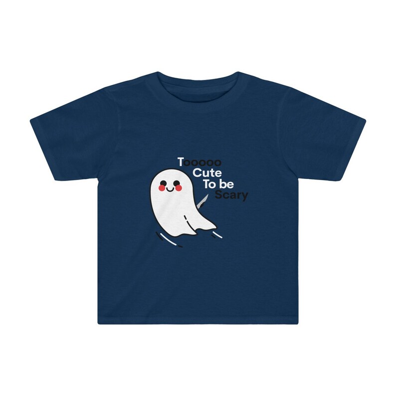 Halloween Kids Tee boo halloween shirt too cute to be scary Halloween kids shirt Halloween kids