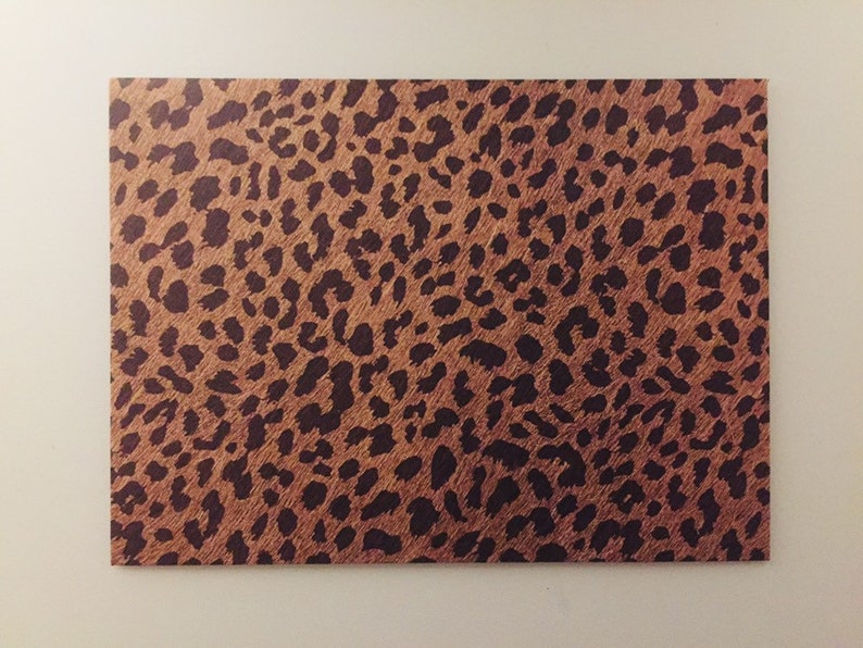 Handmade Greeting Card Mailer Animal Print Envelopes Snail Mail Planner Accessories Junk Journal Paper Stationery Set