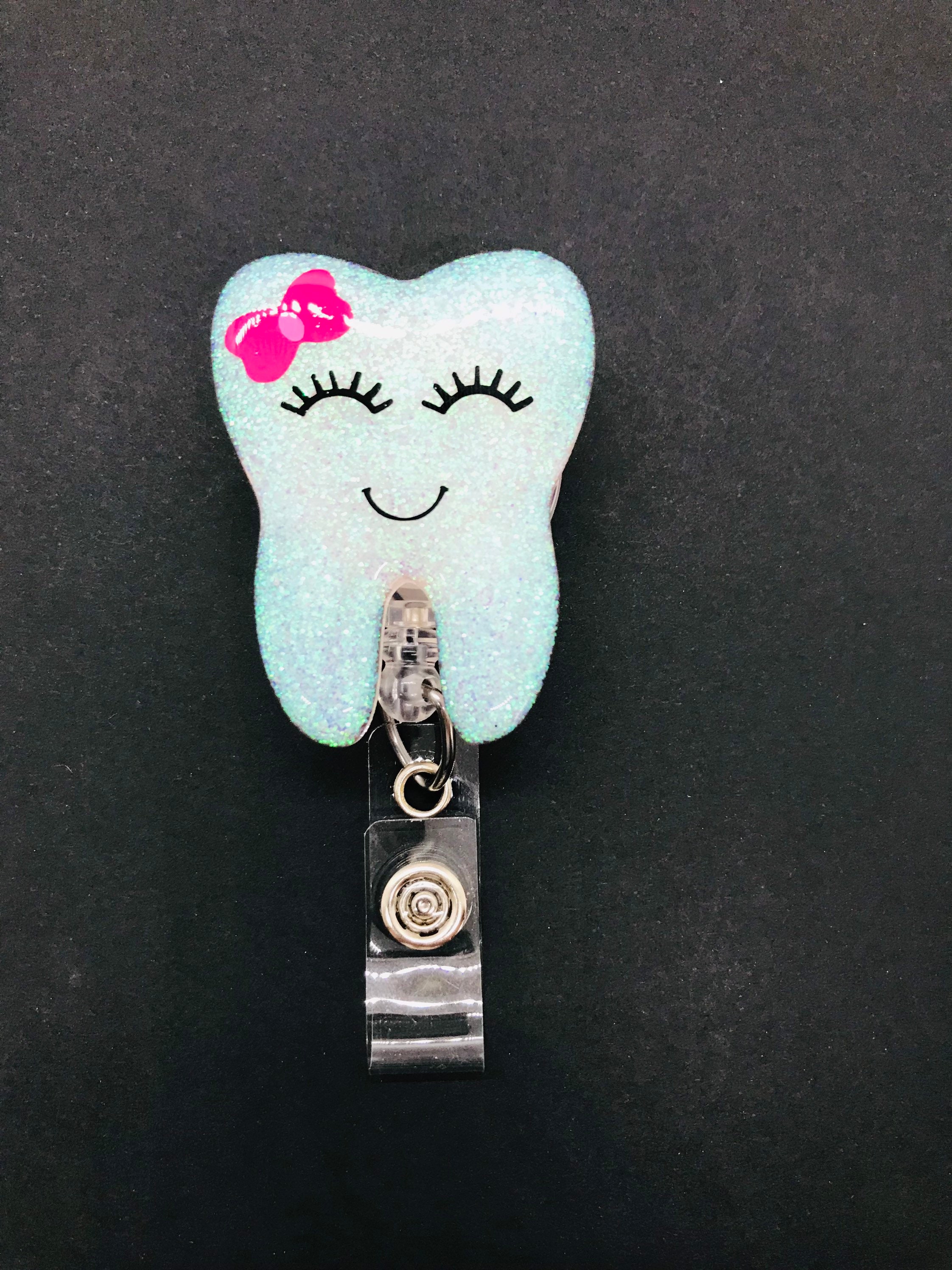 Tooth Badge Reel Dentist Badge Reel Dental Hygienist Badge Etsy