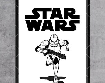 Star Wars Digitaldruck Poster - Storm Trooper