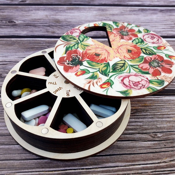 Decorative Pill Box Etsy