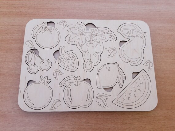 wooden fruit kids