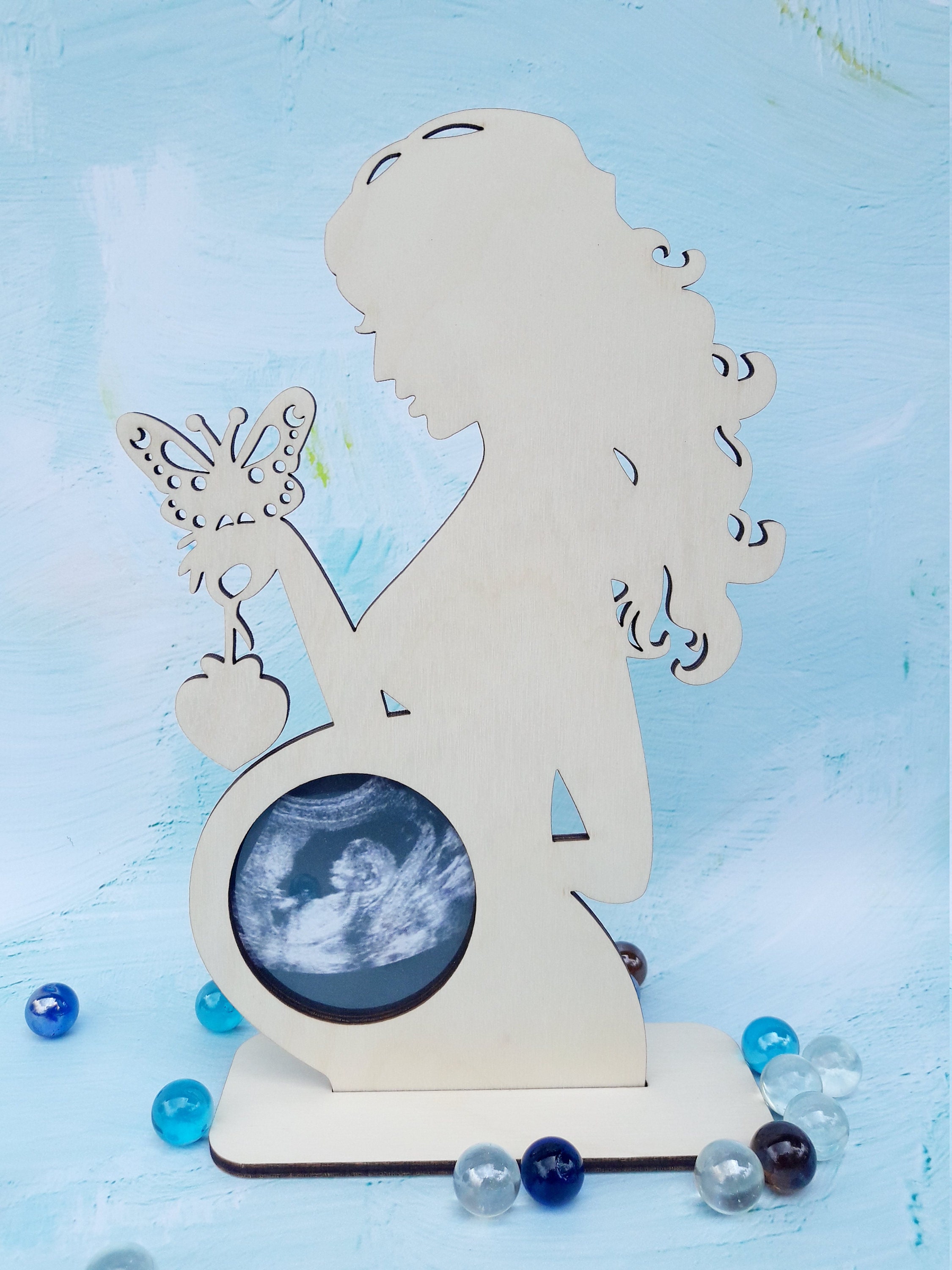 Wooden Ultrasound Frame Sonogram Picture Frame for Parents Etsy