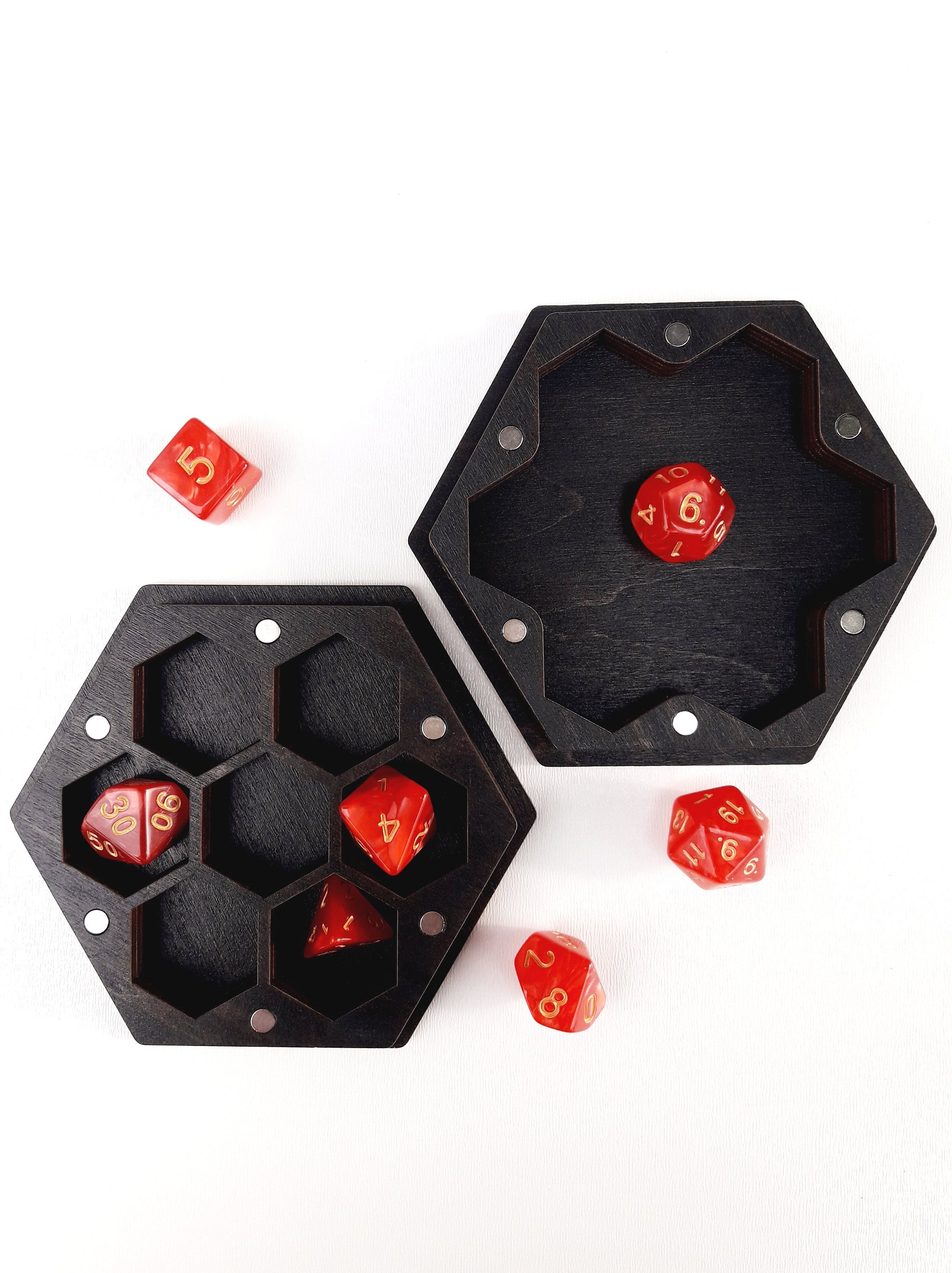 Dice Box Wood Dice Vault Dnd D&d Dice Box Dice Box Dragon Etsy