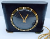 Rare, Antique, Circa 1940, Art Deco, Ben Franklin, Bakelite, Wexclox Model S4-50, Electric Clock