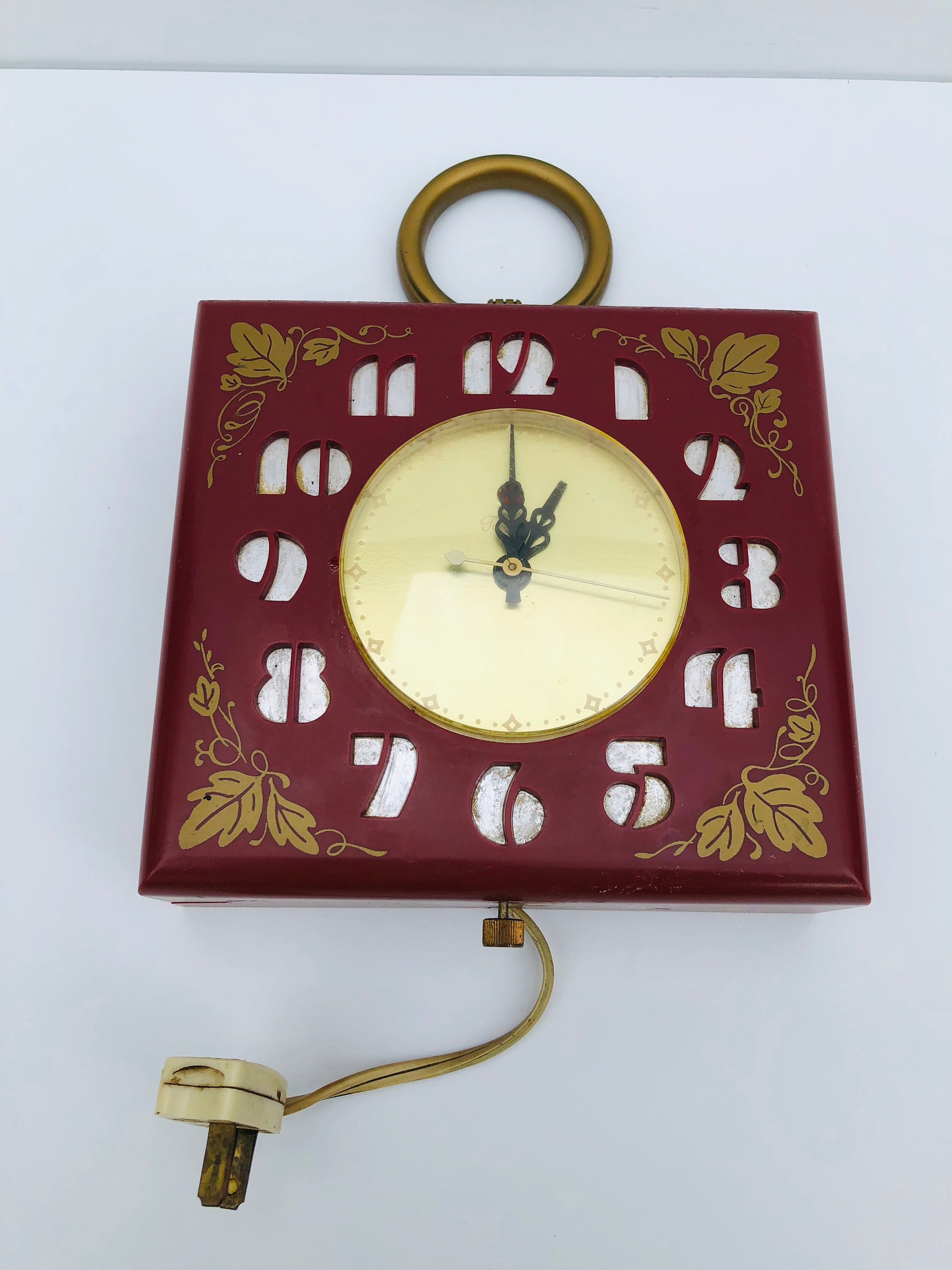 Vintage 1950's GE Telechron Electric Kitchen Clock Etsy