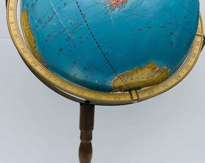 Vintage, Cram's Imperial World Floor Globe With 2 Way Swivel Base