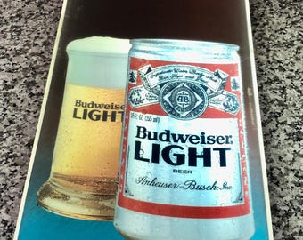 レプリカ ヴィンテージ バドワイザー ビール広告看板 9x12