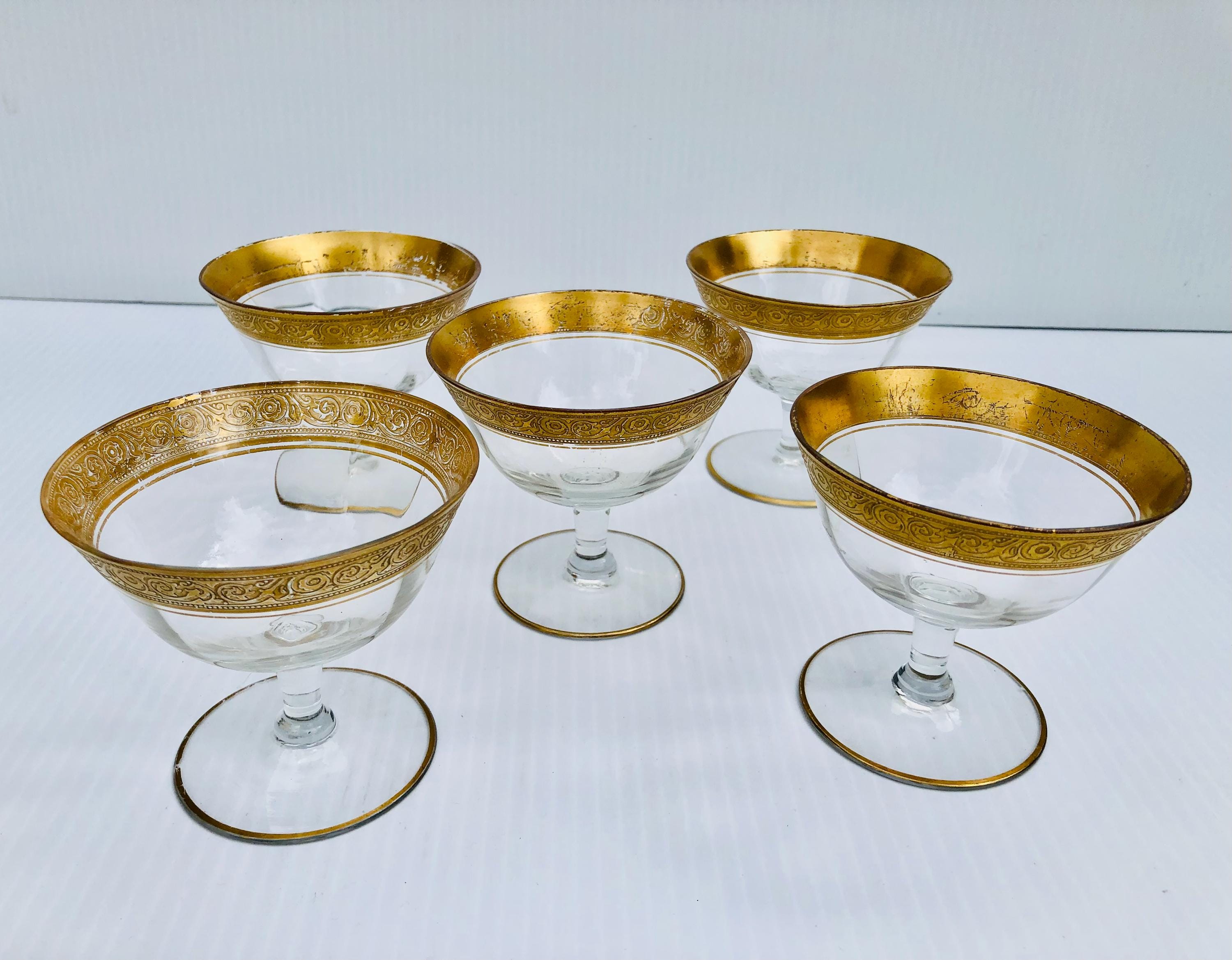 22k Gold Glassware - Etsy