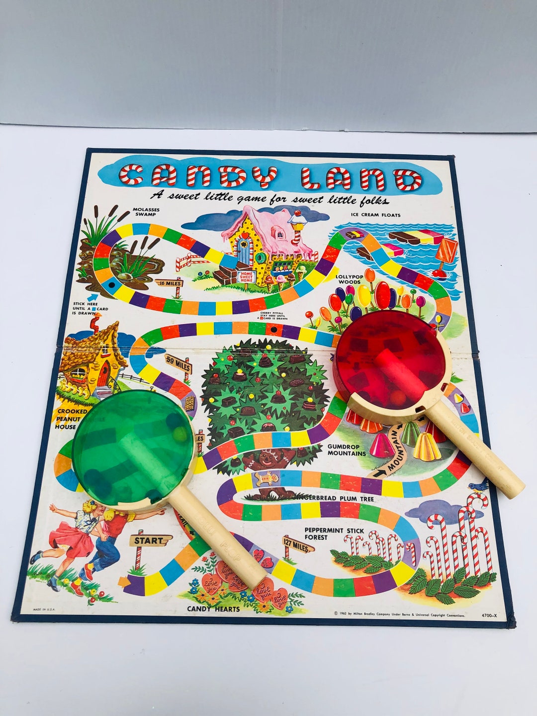 Vintage Candy Land, Rare Candy Land Lot Includes 1962 Gameboard Only