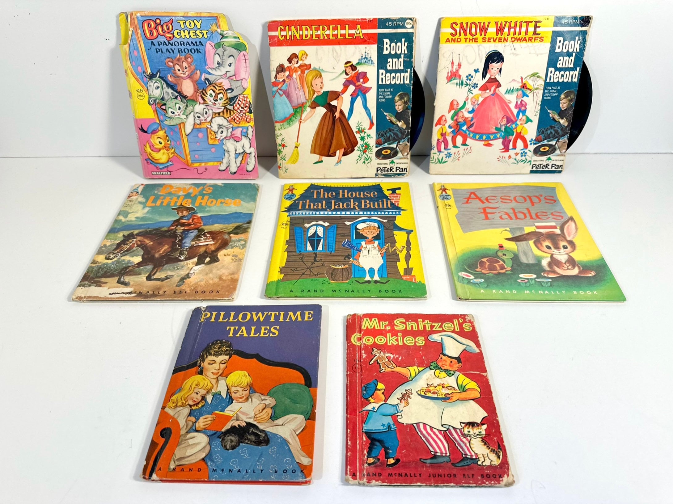 Vintage 1940s-1950s Children's Books, Rand Mcnally Elf Books