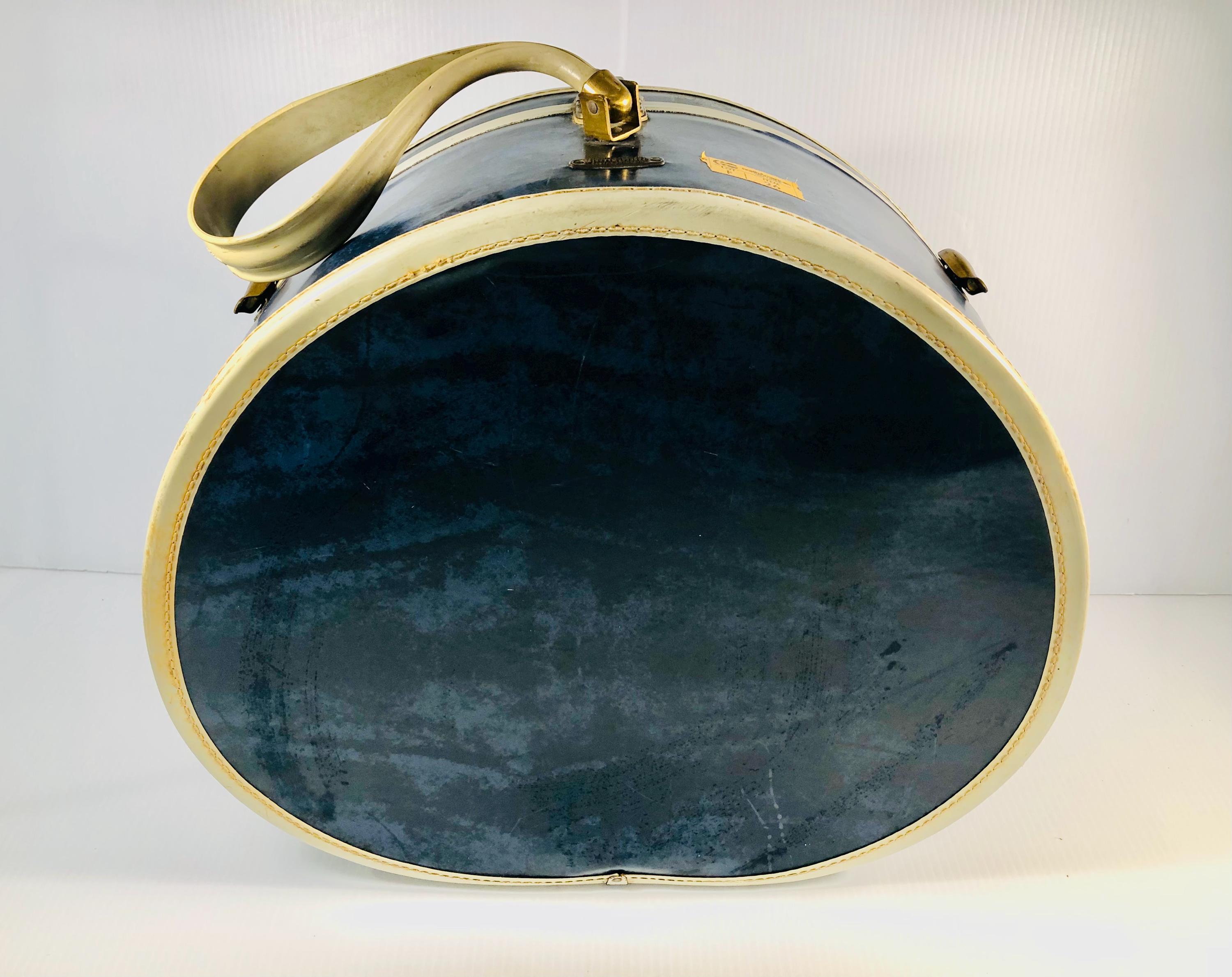 Valise Vintage En Cuir Samsonite Denver Detroit - Années 50 - Avec Clés D'Origine - Occasion
