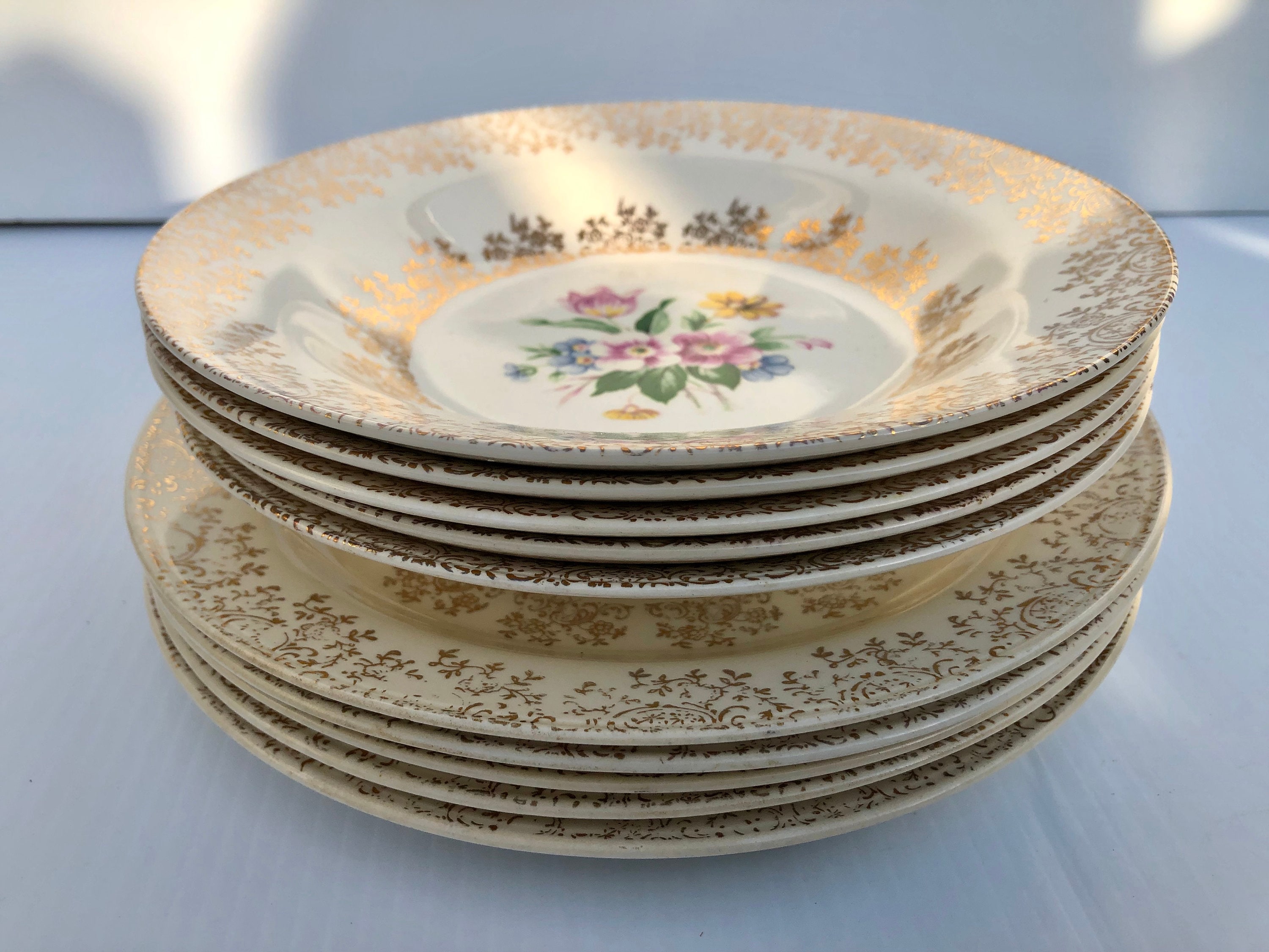 ビンテージ　キッチンウェア　ホーマーラフリン　TABLETOPS gallery Homer Laughlin K4124 - ESTATE SET - RARE- 55 Pieces of