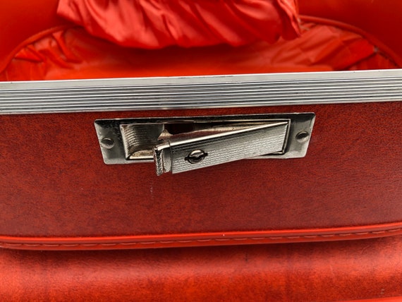 Vintage JCPenny Orange Luggage Set, Hard Surface … - image 5