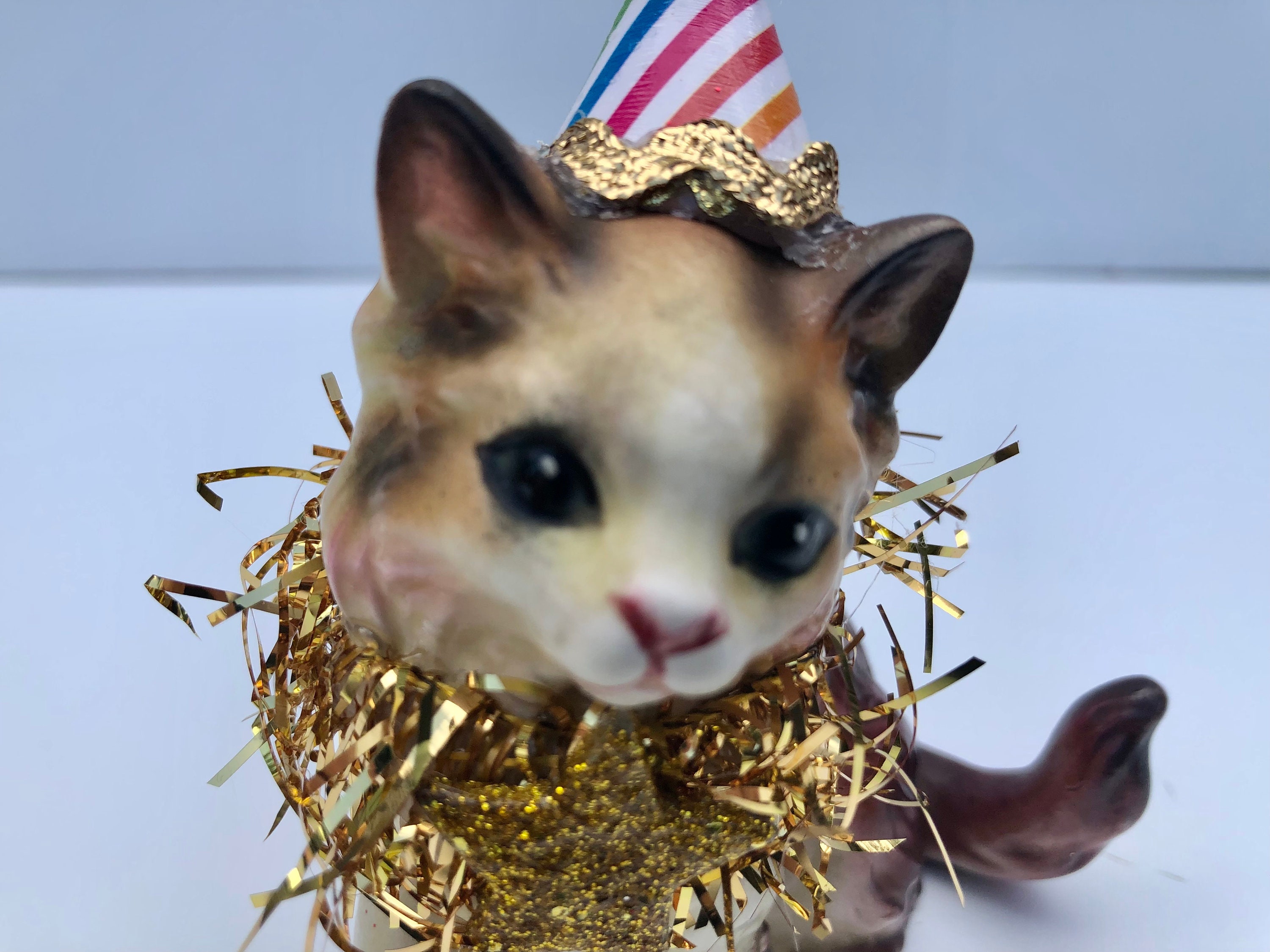 Vintage Lefton Ceramic Circus Cat & Dog Figurine Set, Japan - Etsy