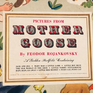 Vintage Lithographs From Mother Goose by Feodor Rojankovsky First ...