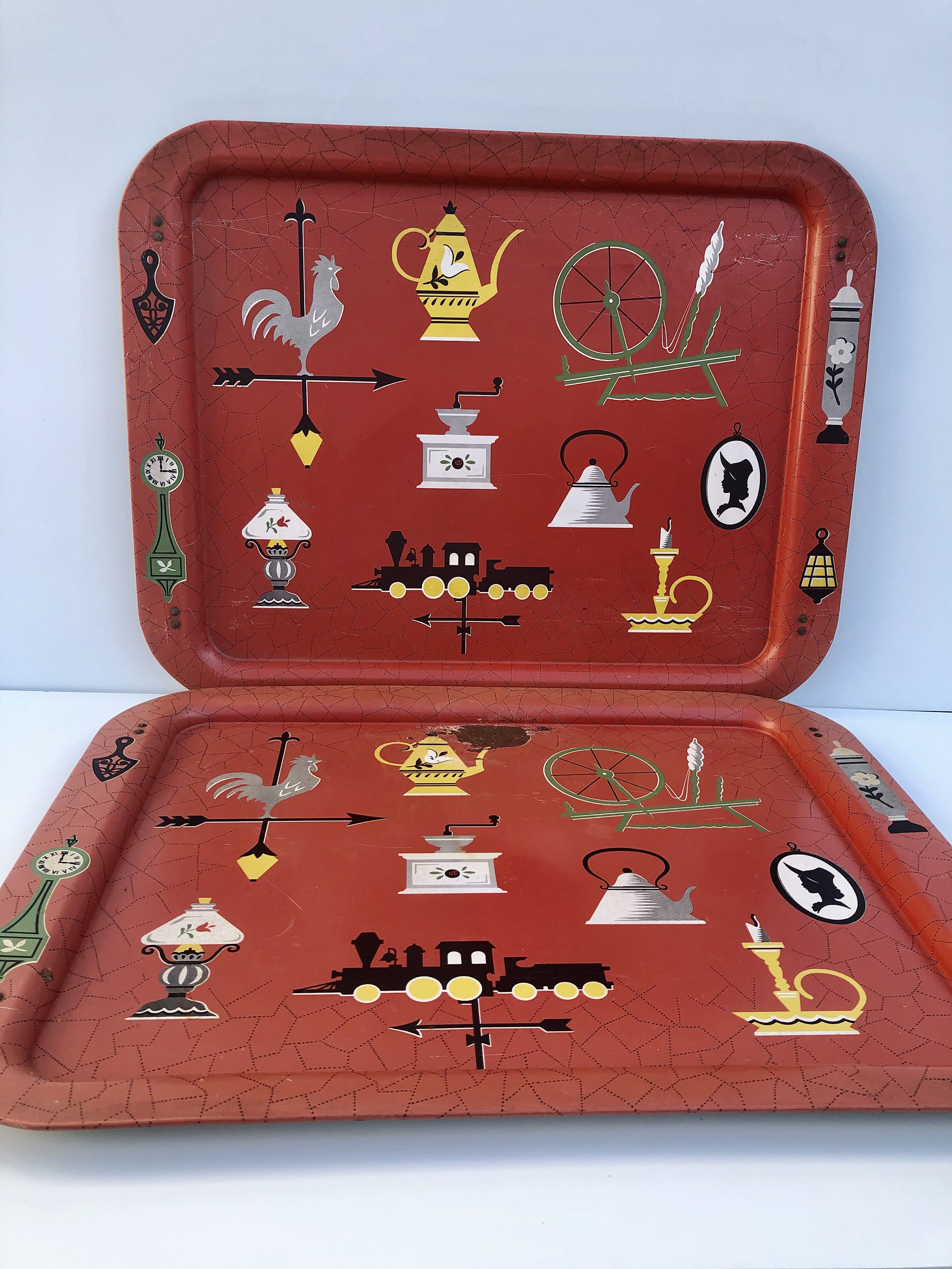 Retro Tv Trays for sale Only 4 left at 65