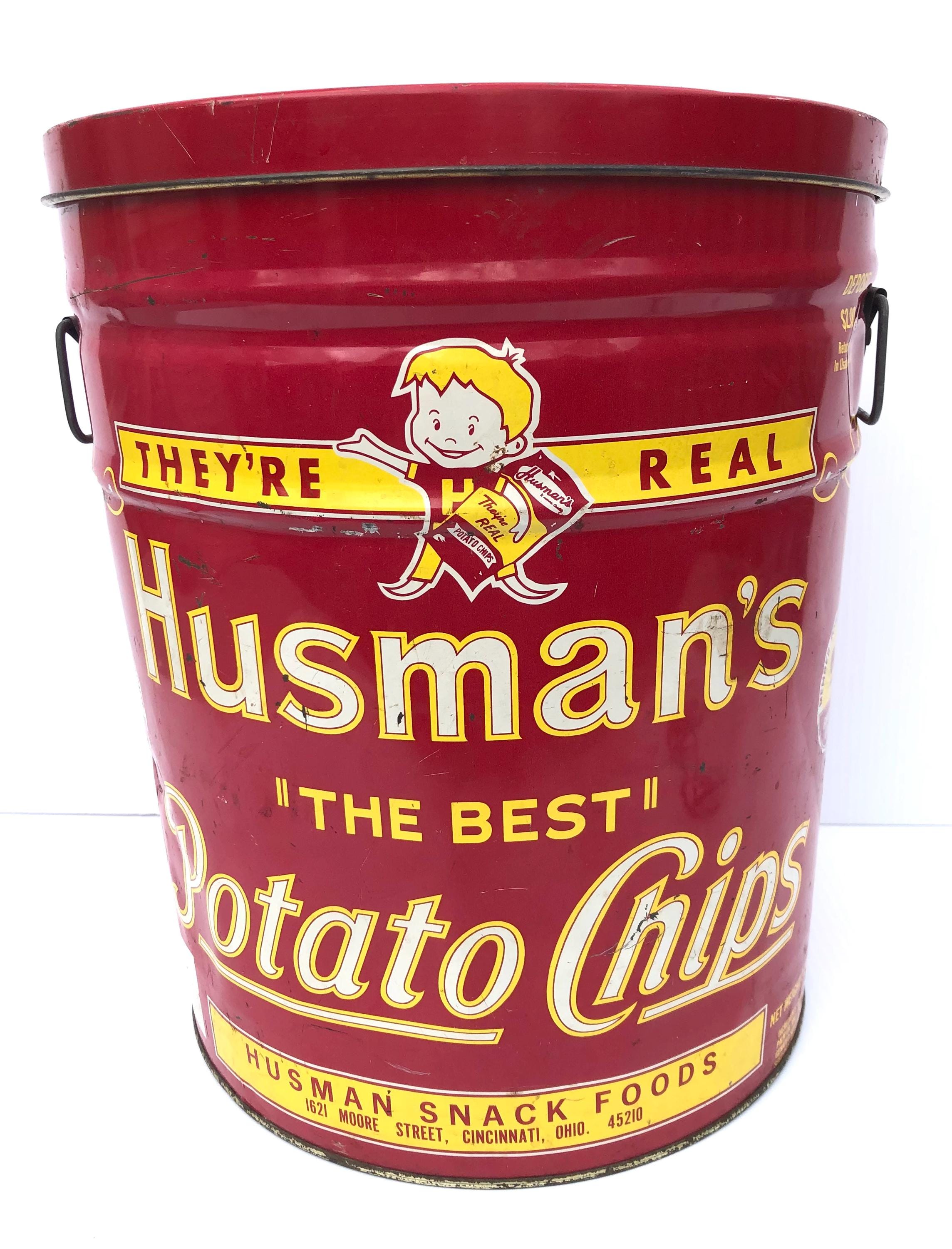 Vintage Potato Chip Cans - Etsy