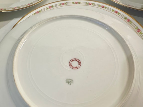 Buy Antique 1920s Set of 9 - M. Redon Limoges France Dinnerware