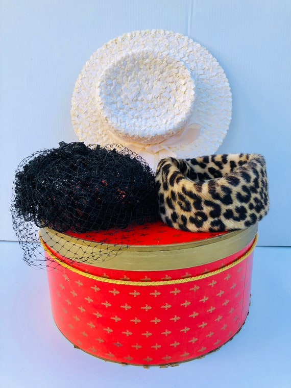 Vintage 1960s Women s Hats Each Sold Separately Black Fascinator