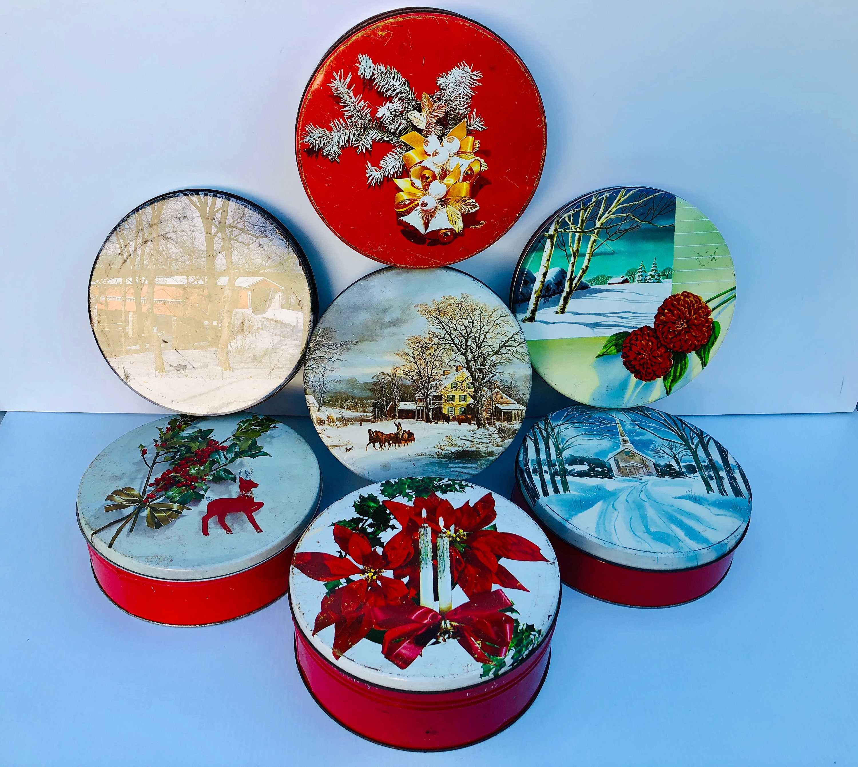 Retro Christmas Tins - sold individually – Jami Ray Vintage