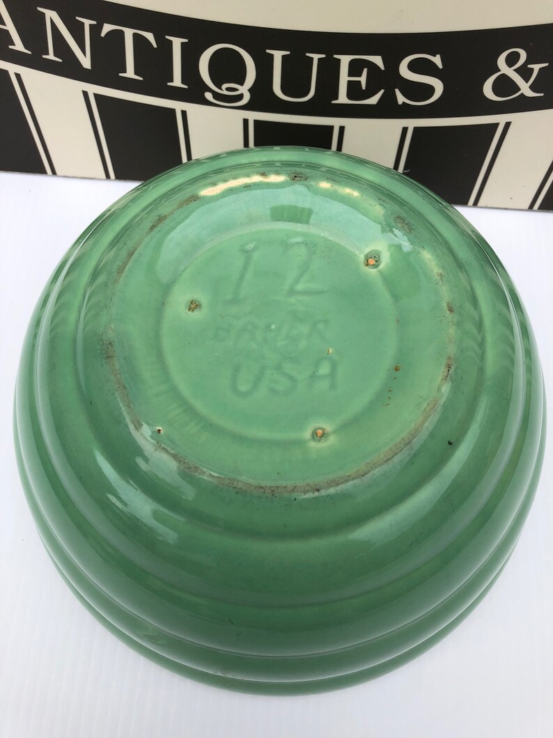 Vintage Bauer Pottery Los Angeles Jade Green Ringware Etsy