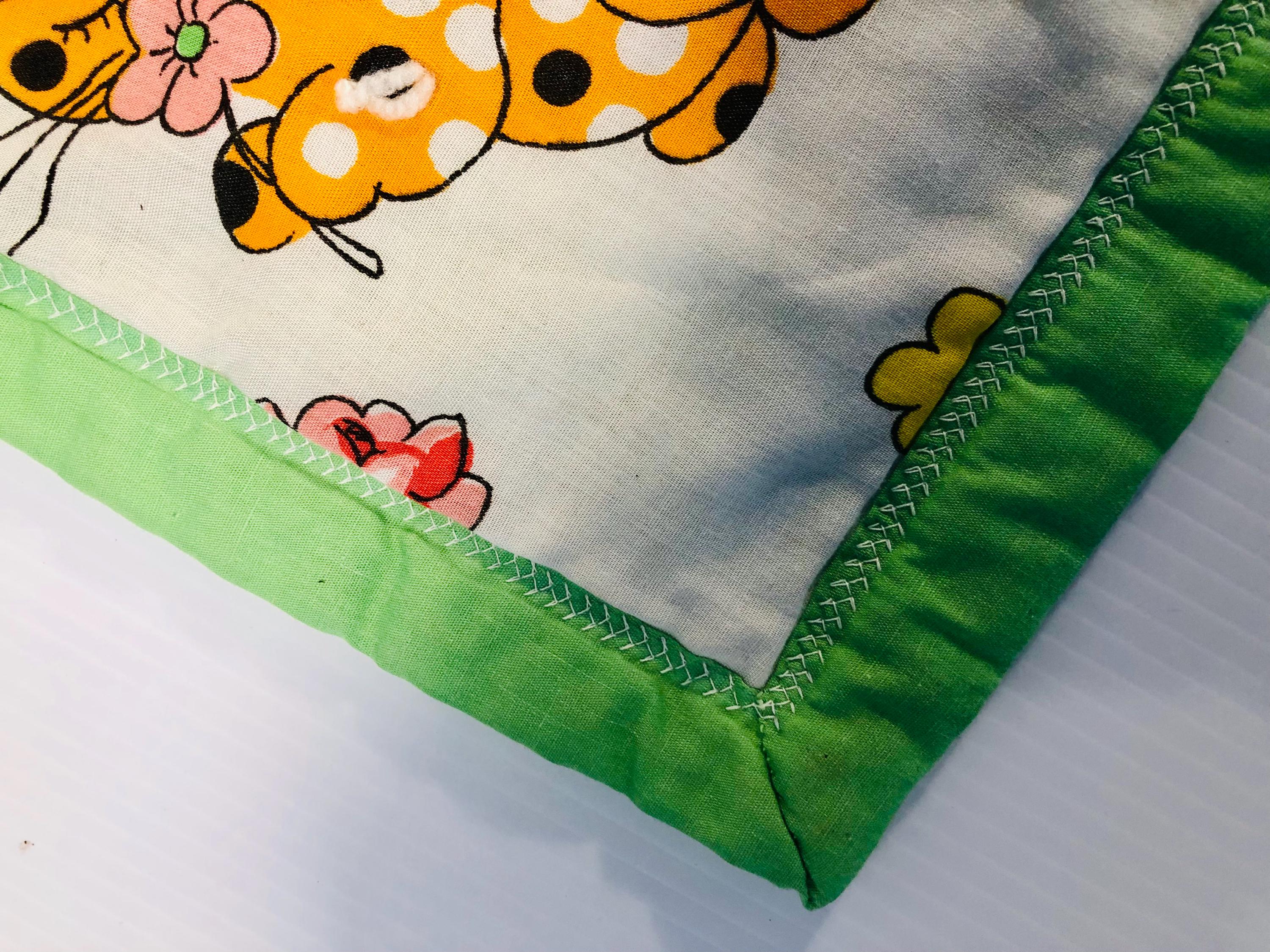 Vintage Nursery Animal Baby Quilt, Handmade Stitched Gingham - Etsy