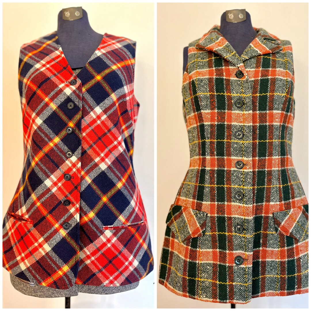 60s vintage patchwork vest ビンテージ  ベスト Vintage Carol Antone Collection One-Button Patchwork Vest