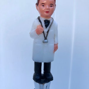 Vintage Doctor Wine Topper, OOAK  Up-Cycled Doctor Liquor Bottle Stopper, Medical School Graduate Gift, Doctor&#39;s Gift, Novelty Gift, Bar