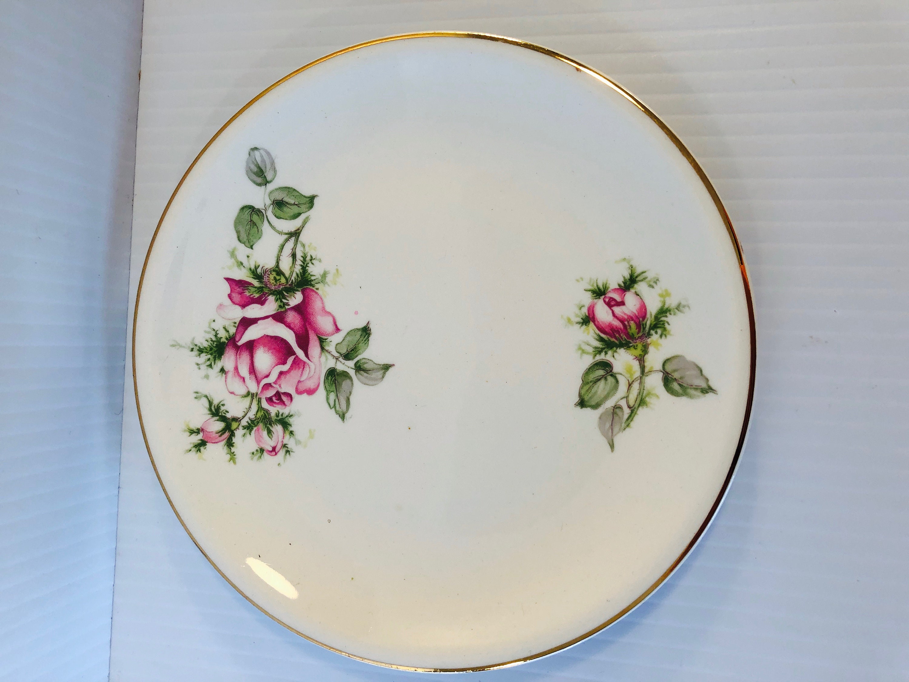 Vintage Paden City Pottery Pink Rose 31 Piece Set Includes 5 Etsy