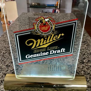Vintage Miller Genuine Draft Tavern Cash Register Reklama Bar Light, Kolekcjonerski Bar/Domowy Bar/Wózek Barowy, Miller Bar Sign Light, Jaskinia Mężczyzny