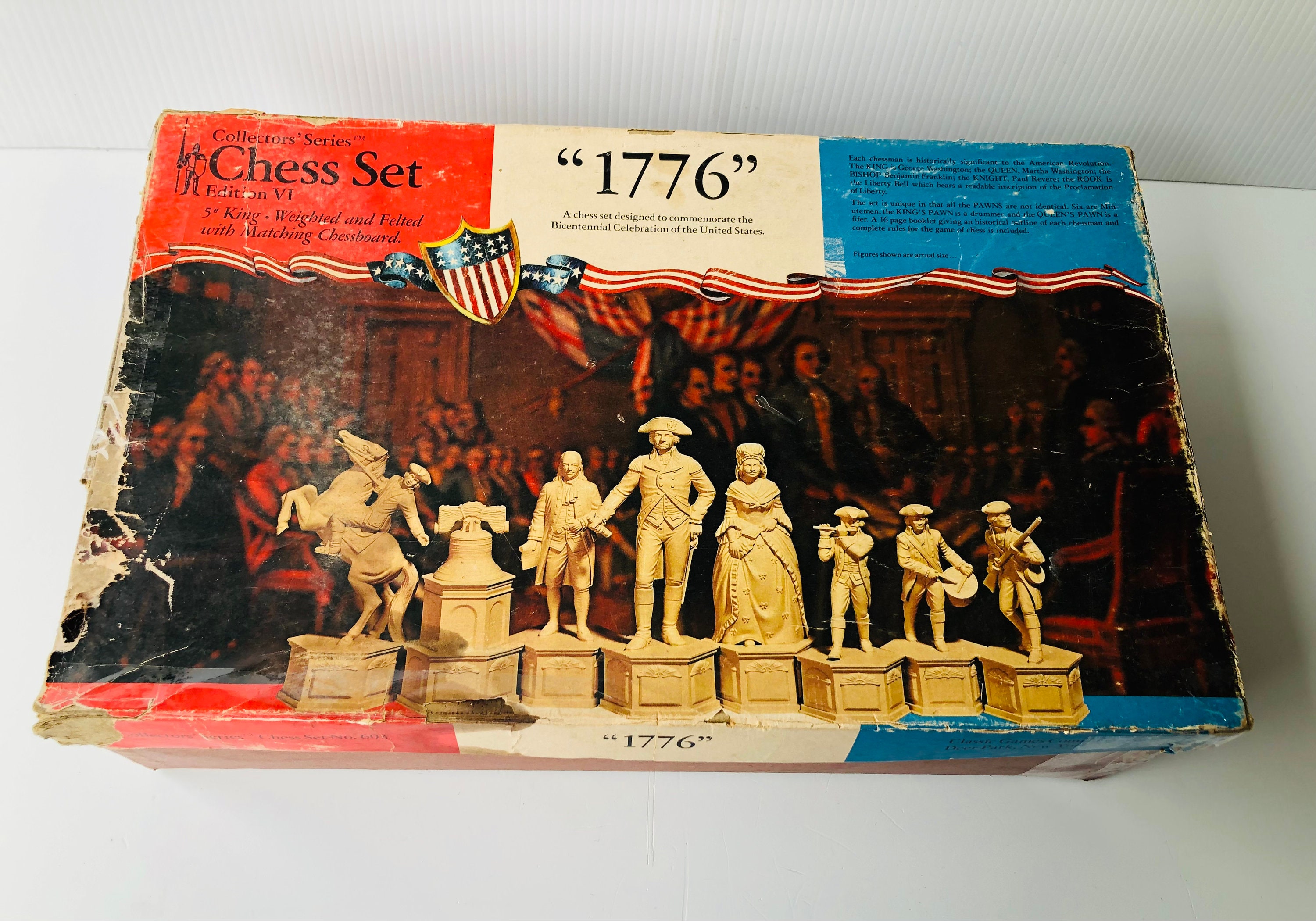 Collectors' Series Edition V Educator Chess Set + Wooden Checkers Learn To  Play