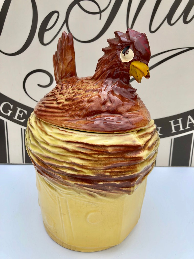 Vintage Mccoy Pottery Hen on Nest Cookie Jar Marked USA on Etsy