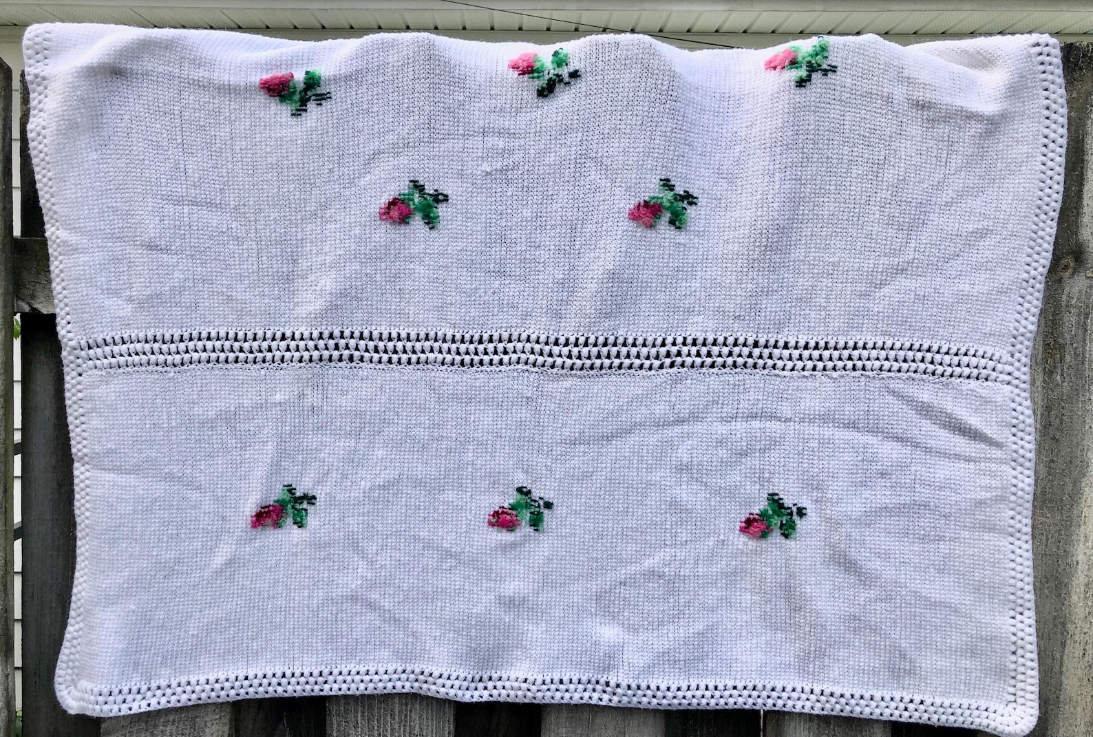 Knit Blanket - Rose
