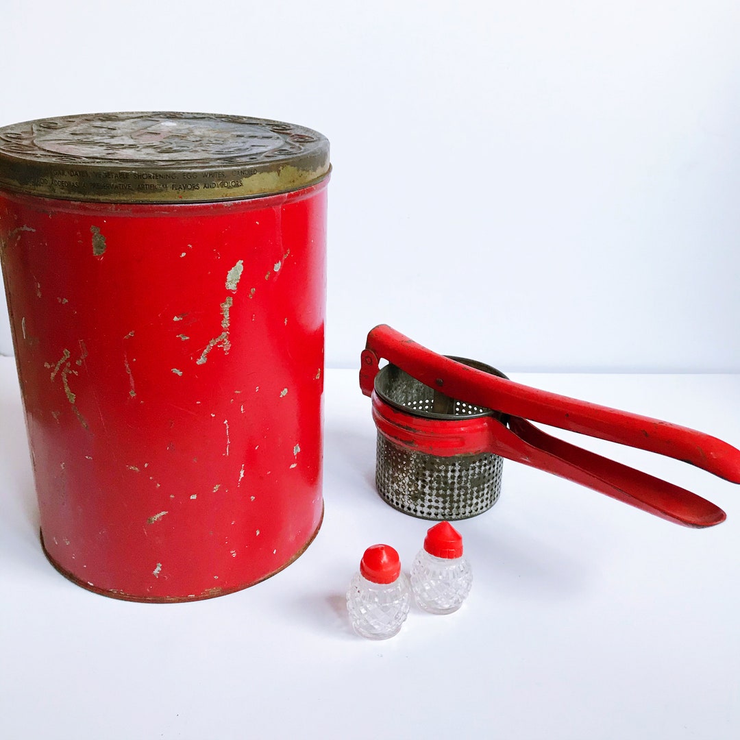 VINTAGE | Red Kitchen Set - Etsy