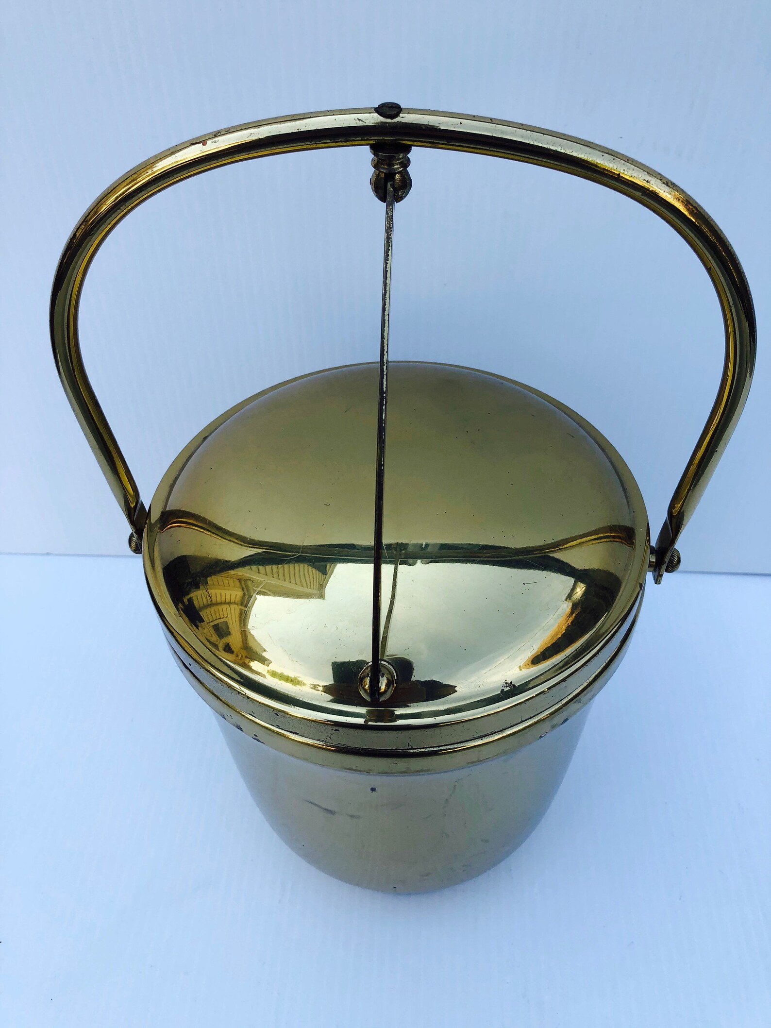 Vintage Brass Ice Bucket With Solid Aluminum Insert Made in Etsy