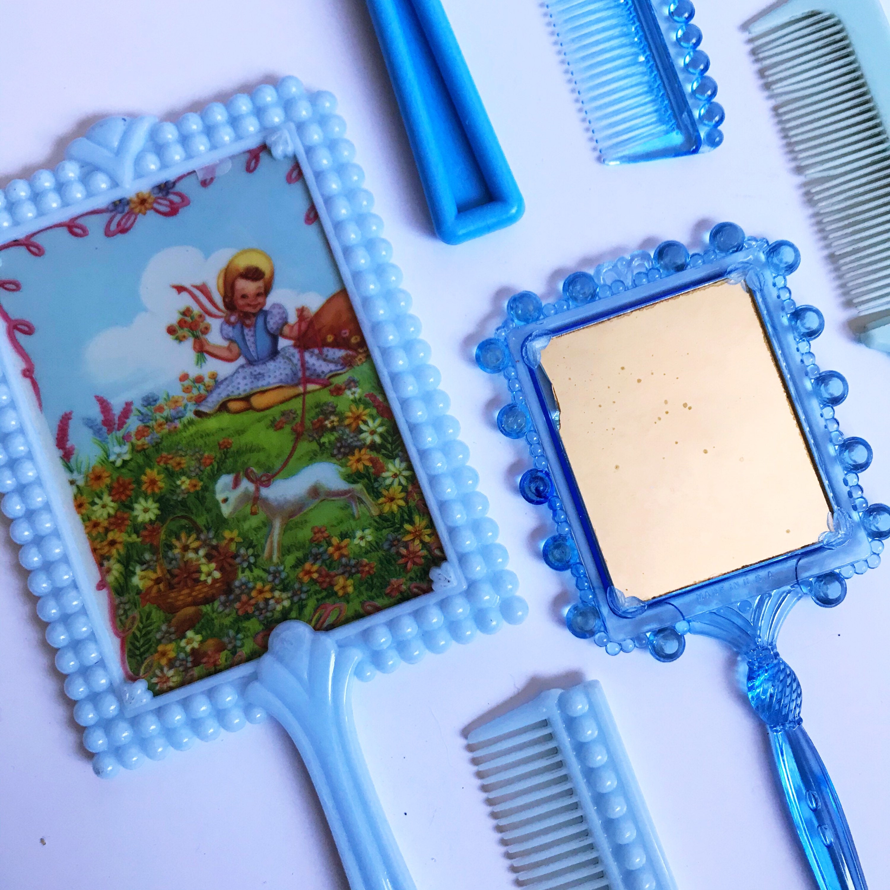 VINTAGE 30 Piece Set of Plastic Vanity Toys Etsy