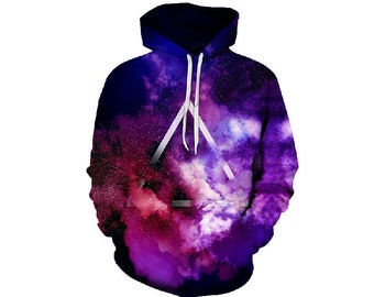 paint spill galaxy hoodie