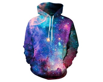 galaxy print hoodies
