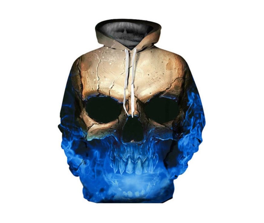 Tennessee Titans Skull Men And Women Black And Blue 3D Hoodie Impressive  Gift