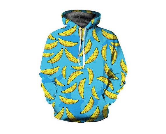 Banana print hoodie new arrivals