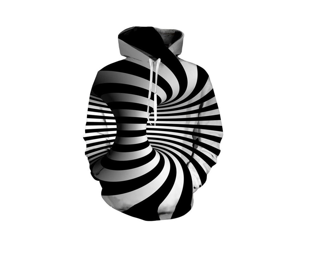 Creative Hypnotic Vortex Paint All Over Print Hoodie Cool 3D Quality ...