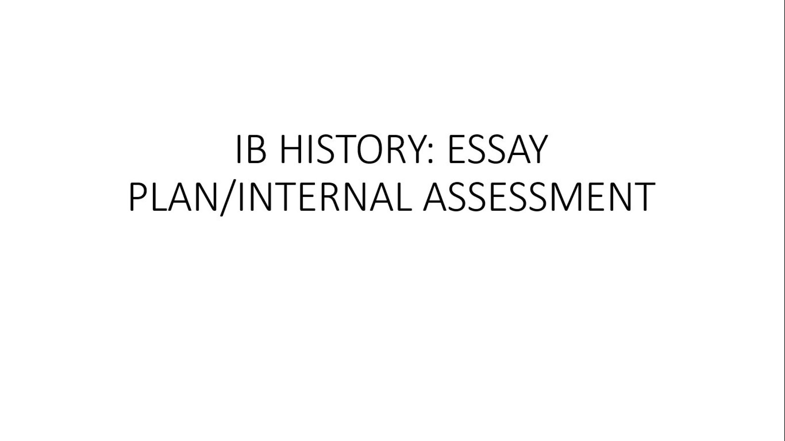 History extended essay ib image