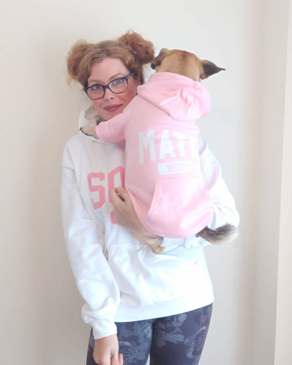 Matching Dog and Owner Hoodies Dog Mom Sweatshirt Pink Etsy Canada
