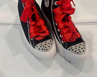 Black Blinged Converse