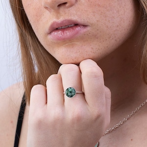 Ruwe smaragdring