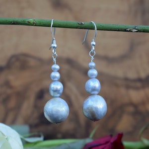 Grey Pearl Earrings