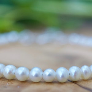 Tiny Pearl Bracelet in Sterling Silver